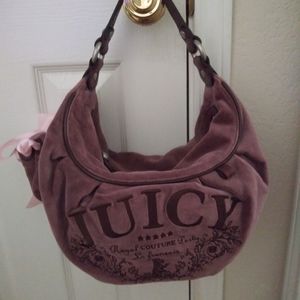 Juicy Couture Velour Hobo Purse